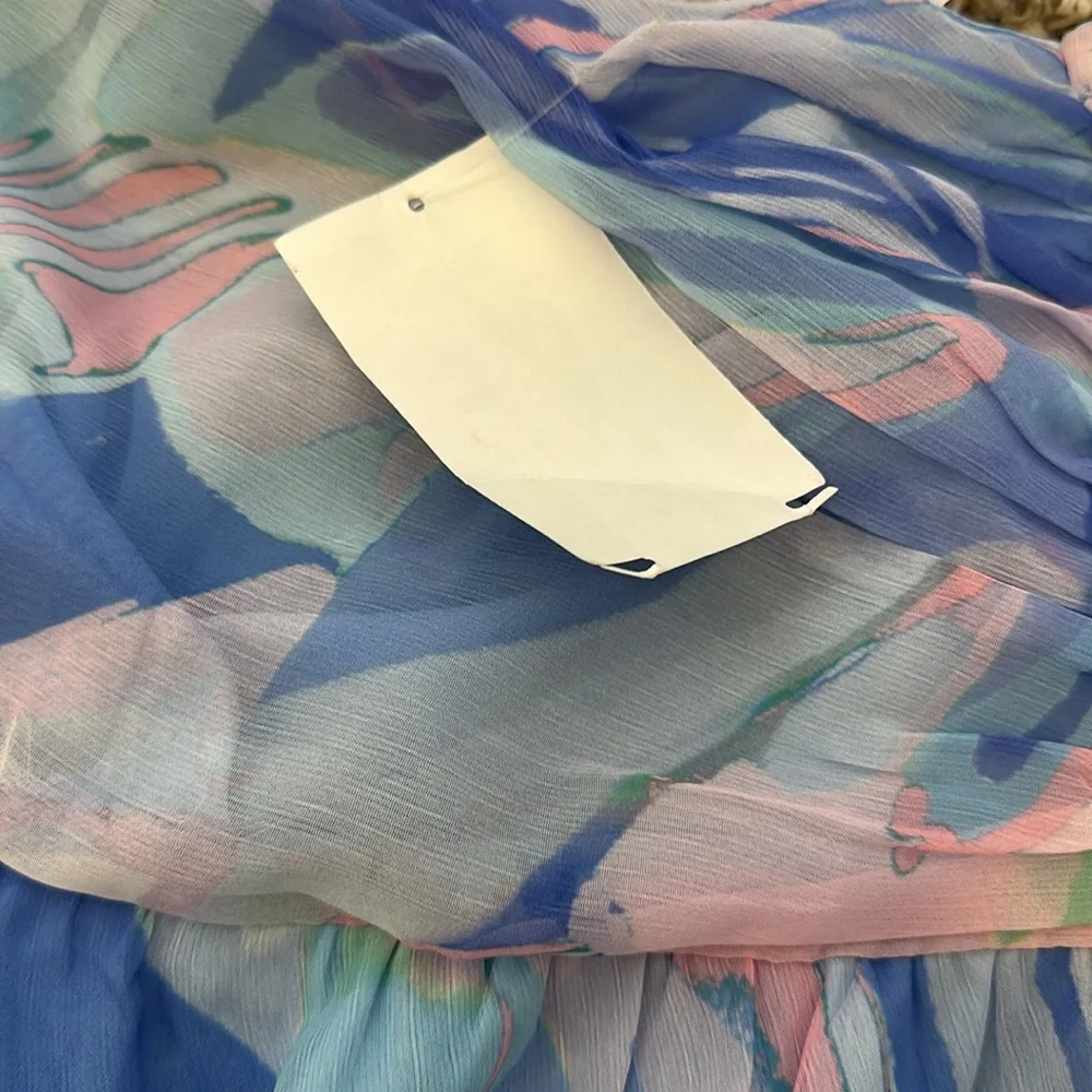 French Connection Dalla Verona Smocked Halter Top Size Large NWT - Picture 15 of 15